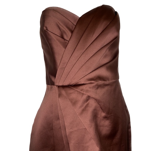 Davids Bridal 🌺 rosewood sleeveless classy dress size 4 - Picture 4 of 6